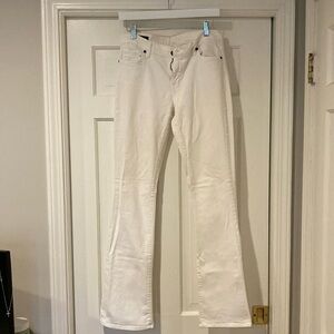Citizens of Humanity size 29 high rise bootcut white jeans, amber stretch. EUC